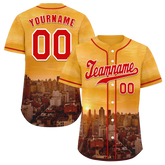 Custom Yellow City Edition Red Authentic Baseball Jersey BSBJ0a-bc0fbc8